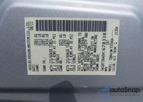 2023 Nissan Rogue Sv Fwd из США, поврежденный, VIN 5N1BT3BA0PC678338